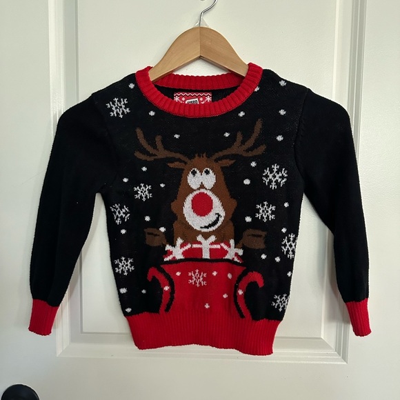 Hybrid Holiday Sweater - Reindeer Xmas/ Holiday Sweater Size 4 - Picture 1 of 8
